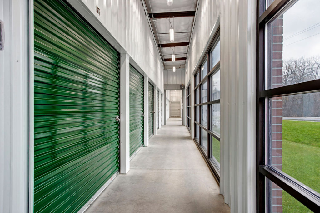 picture of interior mini storage depot hallway