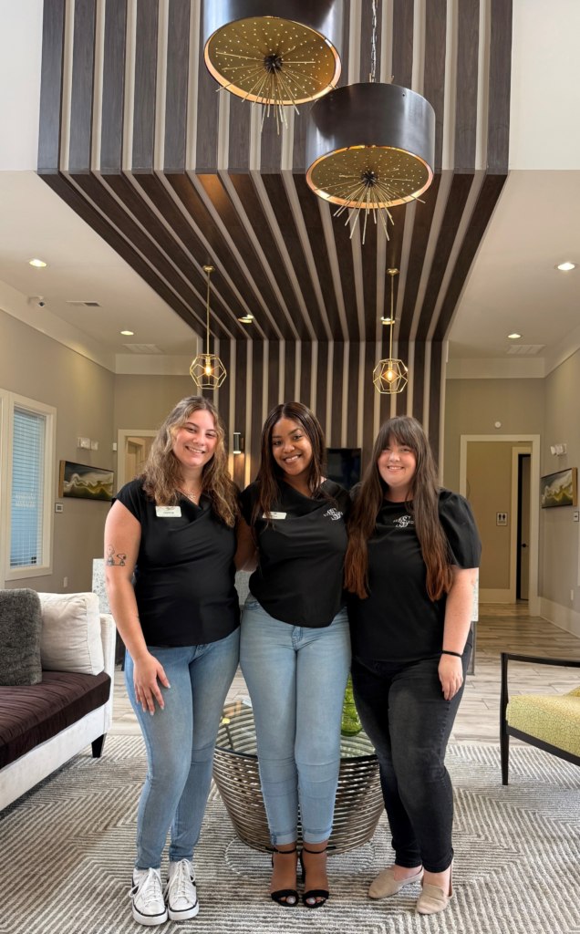 York Woods 3 members of team standing together