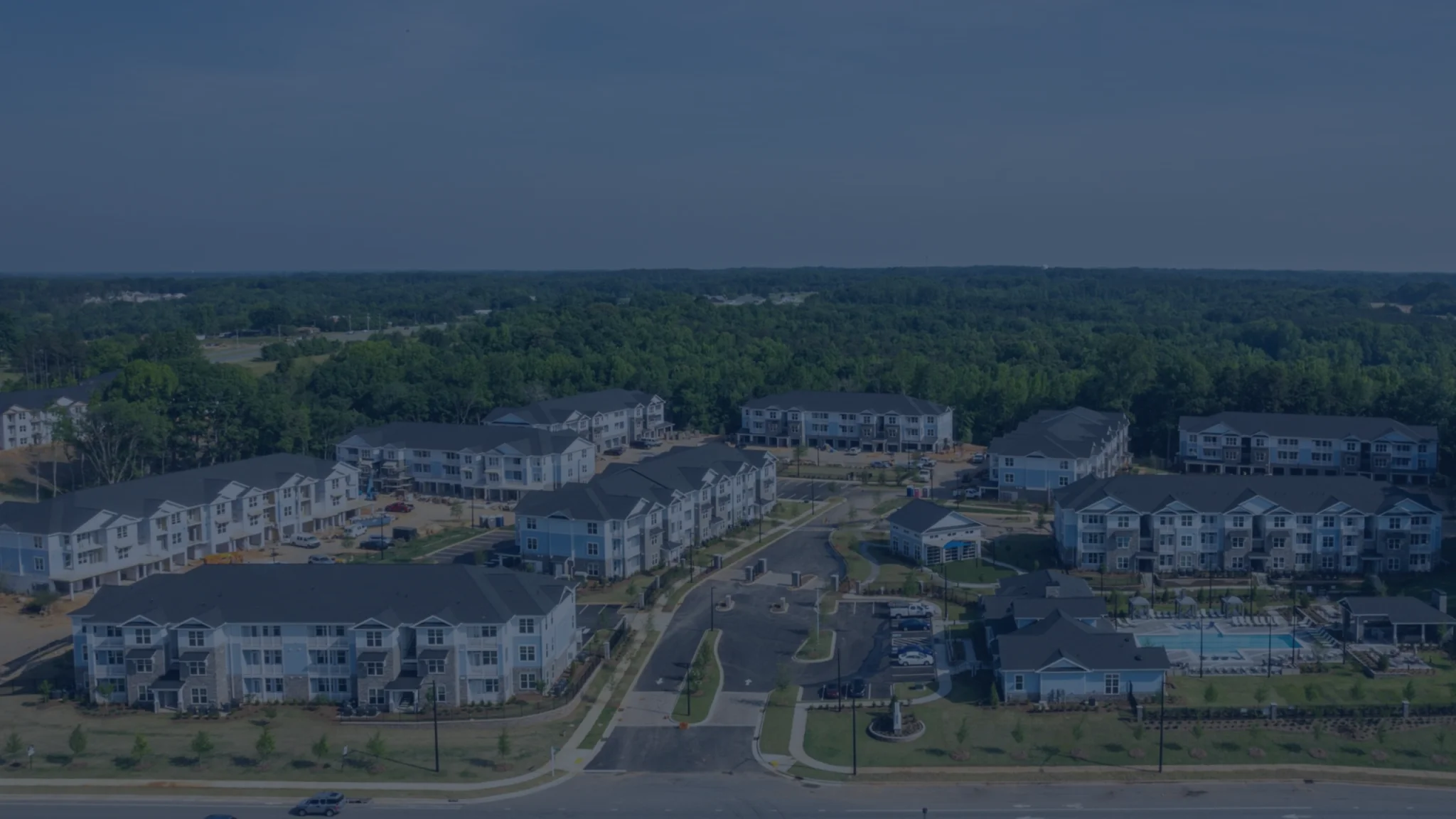 The Sterling Group Arial of Apartment Complex